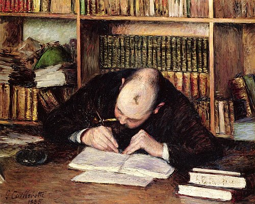 Portrait de Émile-Jean Fontaine, libraire, 1885, Gustave Caillebotte