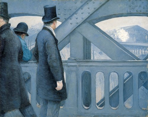 Sur le pont de l'Europe, 1870, Gustave Caillebotte