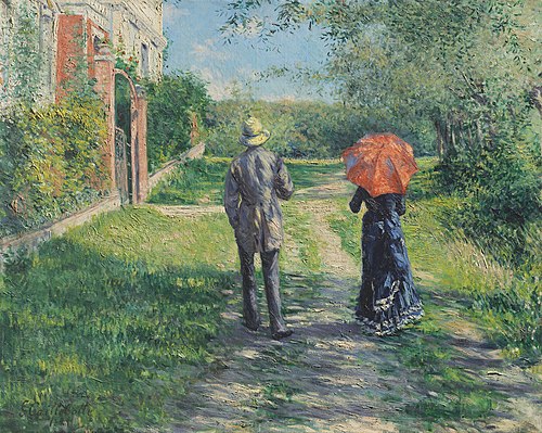 Chemin montant, 1881, Gustave Caillebotte