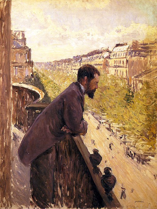 L'Homme au balcon, 1880, Gustave Caillebotte