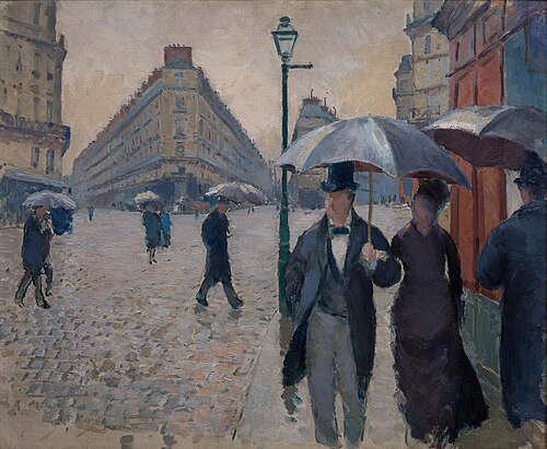 Rue de Paris. Temps de pluie (étude), 1877, Gustave Caillebotte