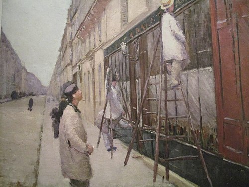 Peintres en bâtiment, 1877, Gustave Caillebotte