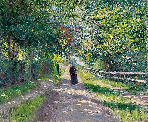 Allée de la Villa des Fleurs à Trouville, 1883, Gustave Caillebotte