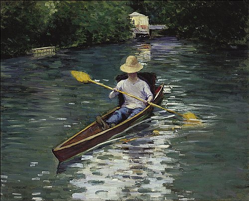 Périssoire sur l'Yerres, 1878, Gustave Caillebotte