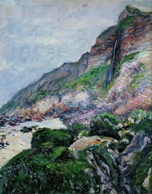Falaise en Normandie, 1880, Gustave Caillebotte