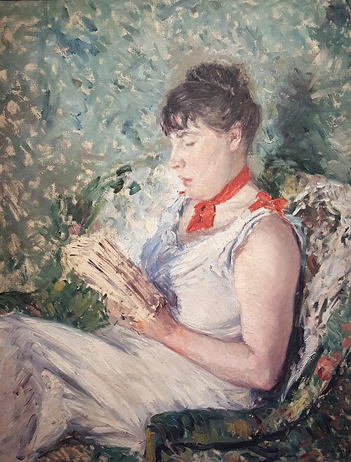 Portrait de femme assise, lisant, 1888, Gustave Caillebotte
