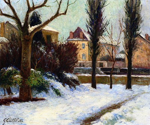 Paysage d'hiver, 1887, Gustave Caillebotte