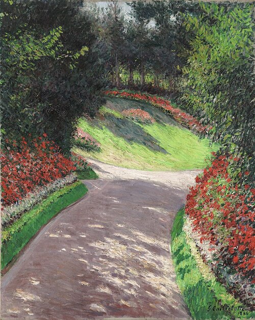 L'Allée du jardin, 1886, Gustave Caillebotte
