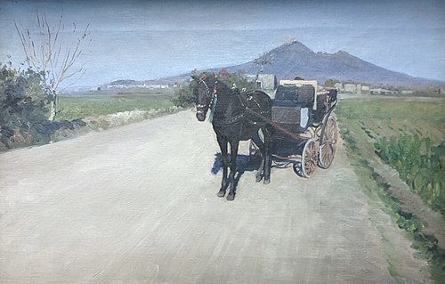 Une Route à Naples, 1872, Gustave Caillebotte