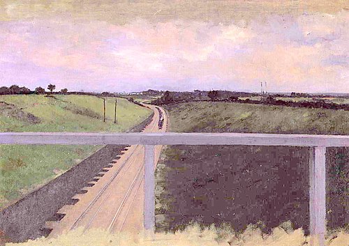 Landscape with Railway Tracks, 1872, Gustave Caillebotte