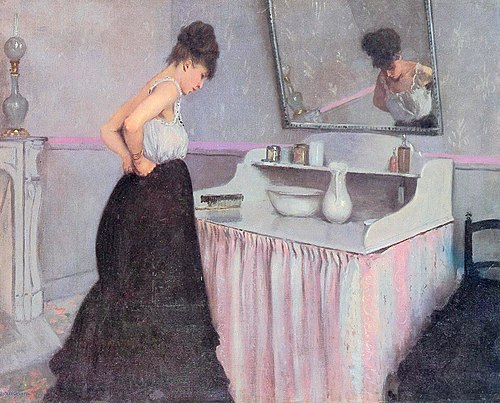 Femme à sa toilette, 1873, Gustave Caillebotte