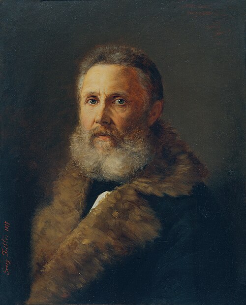 Der Maler Carl Teibler, der Vater des Künstlers, 1877, Georg Teibler