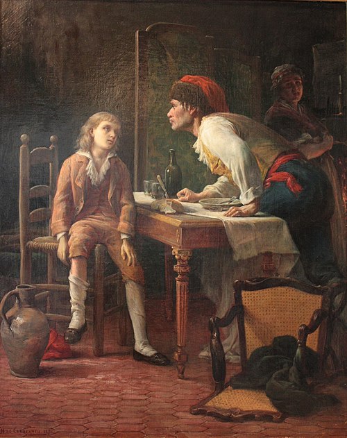 Louis XVII au Temple, 1875, Charles Louis de Frédy, Baron 