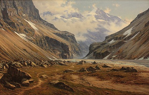La Vallée du Vénéon à Saint-Christophe-en-Oisans, 1894, Charles Bertier