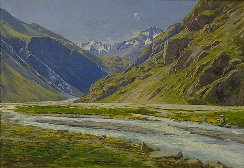Vallée de la Romanche au Pied-du-Col, 1894, Charles Bertier