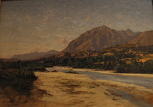 Vue de Saint Bonnet en Champsaur, 2000, Charles Bertier