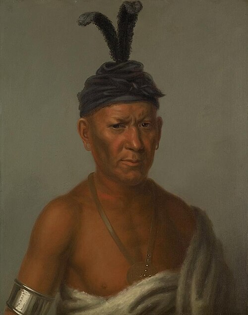 Wakechai (Crouching Eagle), Saukie Chief, 1824, Charles Bird King