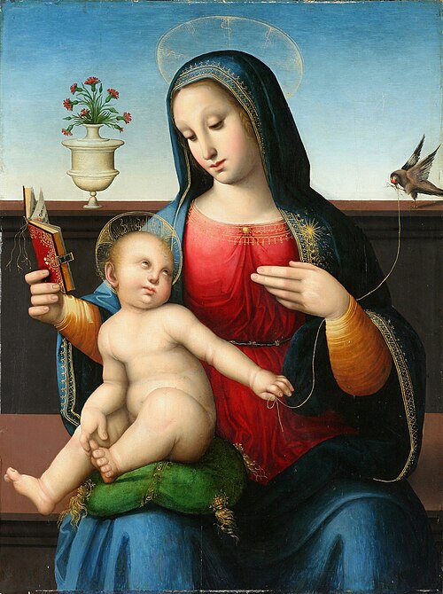 The Virgin and Child with a Goldfinch., 1505, Leonardo di Francesco di Lazzaro Malatesta