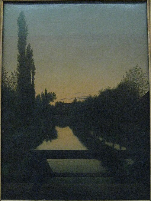 Paysage au crépuscule, 1850, Charles Cuisin