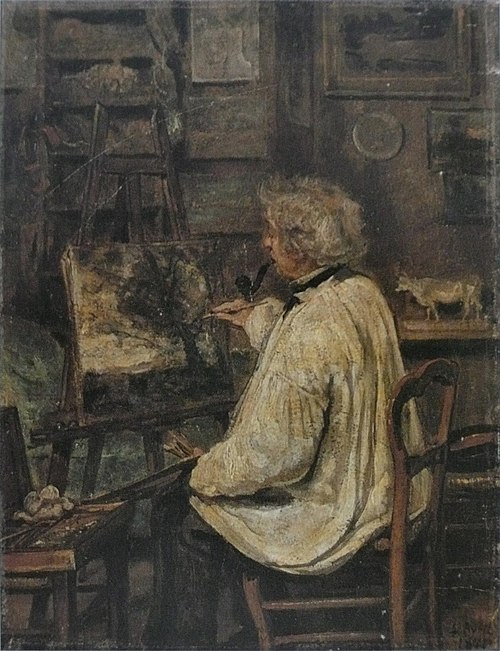 Corot peignant, 1871, Charles Desavary