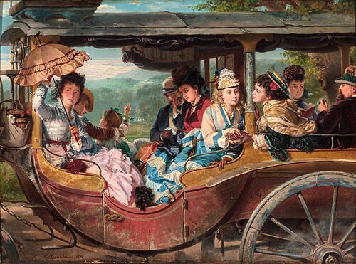A Pleasure Party, Switzerland, 1874, Charles-Édouard Boutibonne