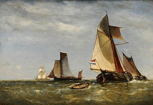 Dutch Fishing Boats, 1872, Paul Clays