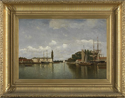 De Handelskom in Brugge, 1870, Paul Clays