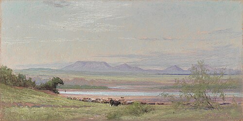 Double Mountain from Salt Fork, , Charles Franklin Reaugh