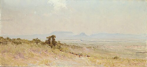 House Mountain on the Llano, 1920, Charles Franklin Reaugh