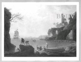 A rocky beach, 1725, Charles François Lacroix de Marseille
