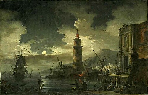 Marine de nuit, , Charles François Lacroix de Marseille