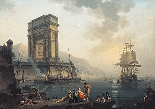 Port morski, 1773, Charles François Lacroix de Marseille