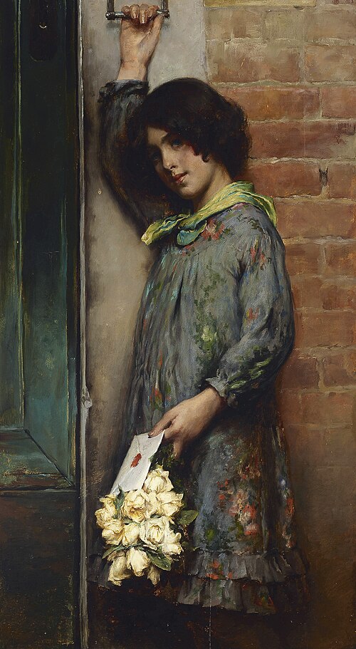 The Letter, 1885, Charles Frederic Ulrich