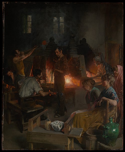 Glass Blowers of Murano, 1886, Charles Frederic Ulrich