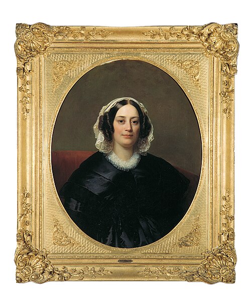 Porträt der Philippine, Comtesse d'Imécourt, 1845, Charles Gomien