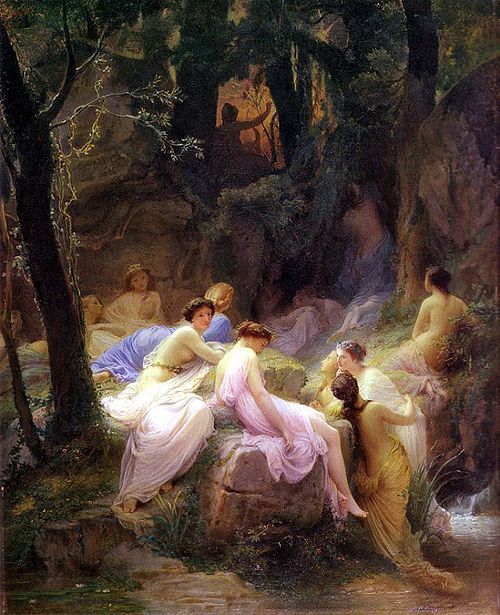 Nymphs Listening To The Songs of Orpheus, , Charles Jalabert