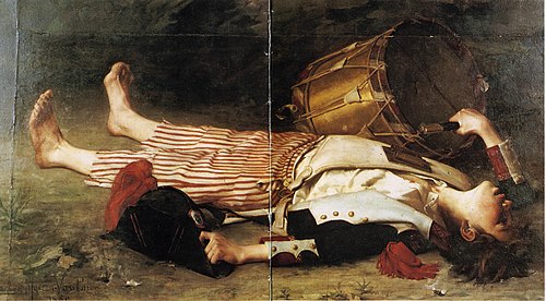 La Mort de Joseph Bara, 1880, Charles Moreau-Vauthier