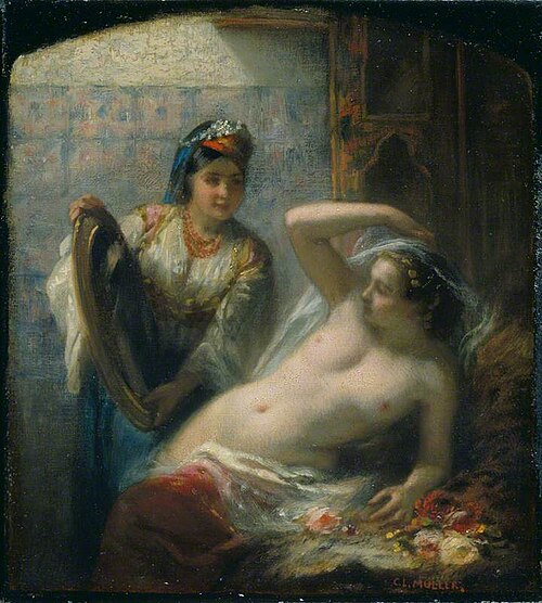 An Odalisque, 1850, Charles Müller