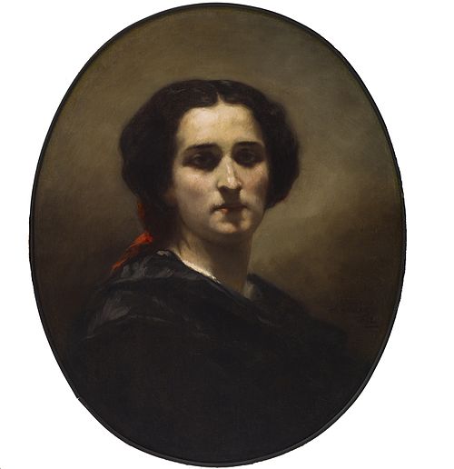 Portrait d'une femme, 1852, Charles Müller