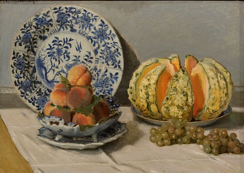 Nature morte au melon, 1872, Claude Monet