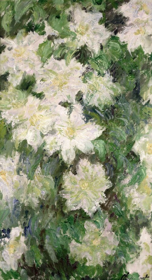 Clématites blanches, 1887, Claude Monet