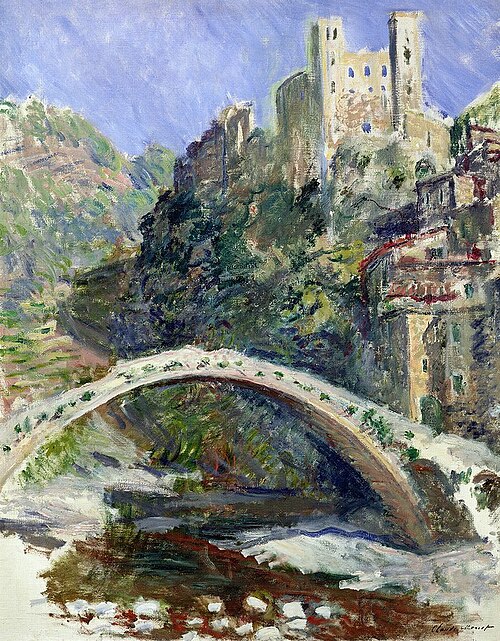 Le château de Dolceacqua, 1884, Claude Monet