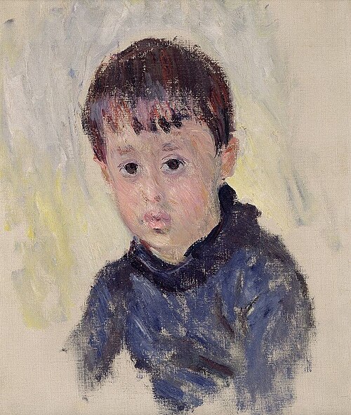 Michel Monet au chandail bleu, 1883, Claude Monet