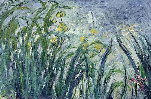 Iris jaunes et mauves, 1924, Claude Monet