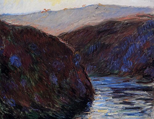 Vallée de la Creuse, effet du soir, 1889, Claude Monet