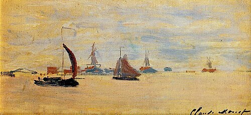 Vue de la Voorzaan, 1871, Claude Monet