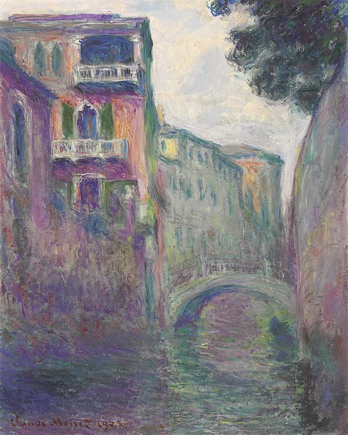 Le Rio de la Salute, 1908, Claude Monet
