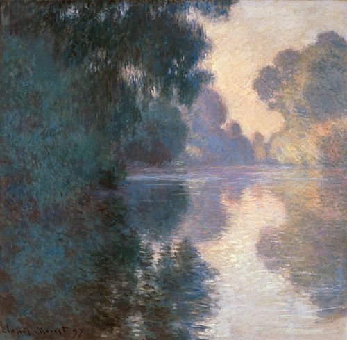 Matin sur la Seine, beau temps, 1897, Claude Monet