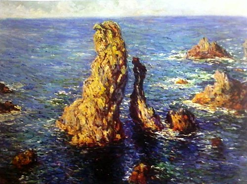 Les pyramides à Port-Coton, 1886, Claude Monet