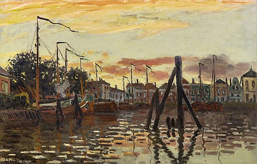 The Port of Zaandam, 1871, Claude Monet